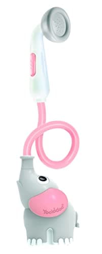 Yookidoo - Elephant Baby Bath Shower Head - Compact & Portable Baby Shower and Toy - Suitable for Newborns, Infants, and Toddlers - from Birth - Pink - 40213