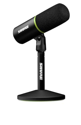 Shure MV6 USB Gaming Microphone for Streaming, Podcasting & Recording - Dynamic USB-C Mic with Voice Isolation, Auto Level Mode, DSP Audio Control & Headphone Monitoring, Black