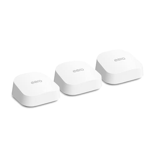 Amazon eero 7 dual-band mesh Wi-Fi 7 router (newest model) - Supports internet plans up to 2.5 Gbps, Coverage up to 560 m², 3-pack