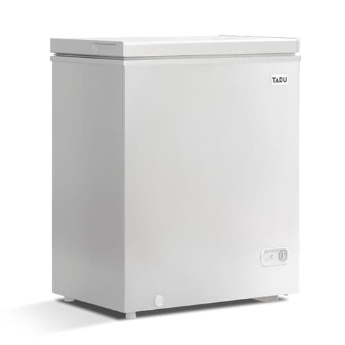 TABU 5 Cu.Ft Chest Freezer for Garage-Ready RV Home Office, White