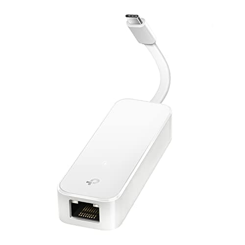 TP-Link USB C to Ethernet Adapter (UE300C) - J45 to USB C [Thunderbolt 3/4 Compatible] Type-C Gigabit Ethernet LAN Network Adapter, Compatible with Apple MacBook Pro 2017-2023, MacBook Air, and More