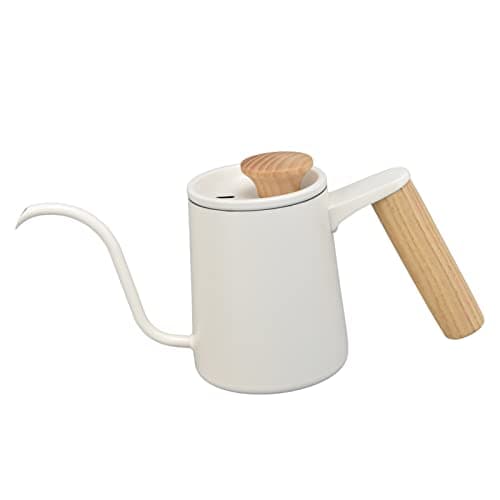 ZJchao Gooseneck Kettle, Stainless Steel Coffee Pot Stainless Steel Handle Drip Coffee Drip Pot with Long Gooseneck Spout for Gas Stove, Induction Stove, Halogen (350ml)