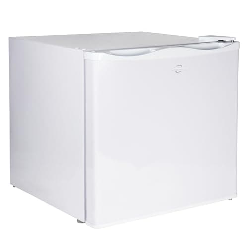 Koolatron Upright Deep freezer - 1 wired shelf, Garage Ready, Meat Storage, Manual Defrost, Space Saving, For Home, Apartment, Basement, Dorm, Room, 1.2 Cubic Feet Capacity White
