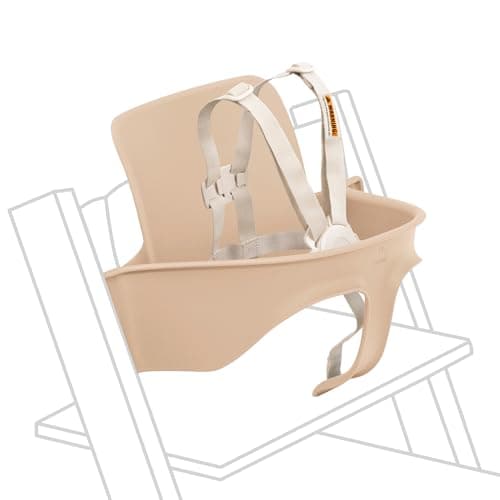 Stokke Tripp Trapp Baby Set 2, Natural - Ages 6-36 Months - Convert the Tripp Trapp Chair into a Comfortable High Chair - Includes Stokke Harness 2
