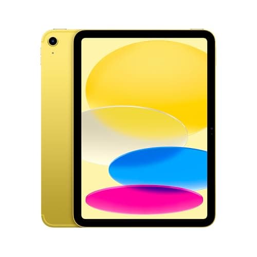 Apple iPad with A16 chip: 11-inch Liquid Retina Display, 128 GB, Wi-Fi 6 + 5G Cellular, 12MP Front/12MP Back Camera, Touch ID, All-Day Battery Life — Yellow