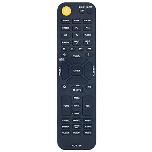 RC-970R Replacement Remote Control Applicable for Onkyo AV Receiver TX-SR494 TX-SR393 HT-S3910 HT-R398 Home Theater Receivers