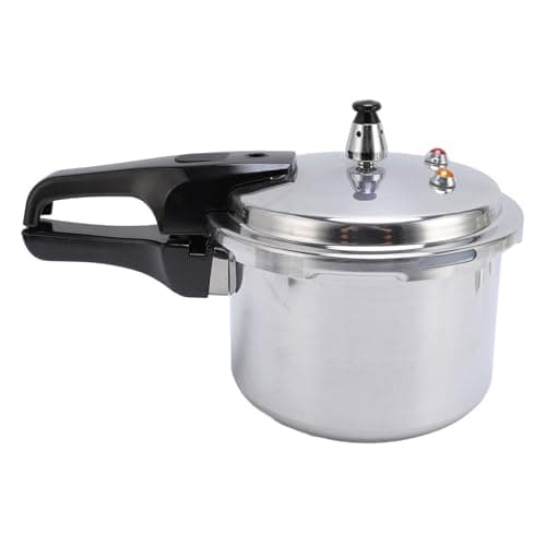 Fast Cooking Pot, Aluminum Alloy Pressure Cooker Large Capacity Pressure Canning Pot for Gas Stove Induction Cooker (22CM/5L)