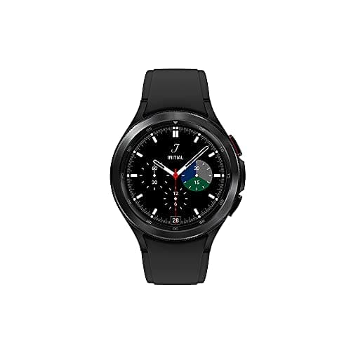 Samsung Galaxy Watch4 Classic 46mm Black Stainless Steel - Google Wear OS, 1.36" Round Display, Rotating Bezel, HR Monitor, VO2 Max, Fitness Tracking, Sleep Management (CAD Version & Warranty)