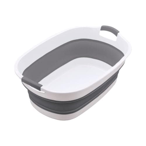 Siopob Folding Toddler Bath Tub | Folding Pet Bathtub With Water Drain Plug - Small Pets Bathtub, Travel Toddler Bath Tub For- Kitten, Toddler, Kids