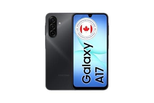 Samsung Galaxy A17 5G (CAD Version & Warranty) - 6.7" AMOLED Screen, 128GB, Black, 25W Fast Charging, Android Unlocked Smartphone