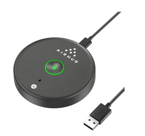 USB Microphone,Desktop Computer Mic, Mute Button with LED Indicator,AI Noise Reduction,Plug & Play Omnidirectional Condenser PC Laptop Mics,for Online Calls/Class/Recording Video