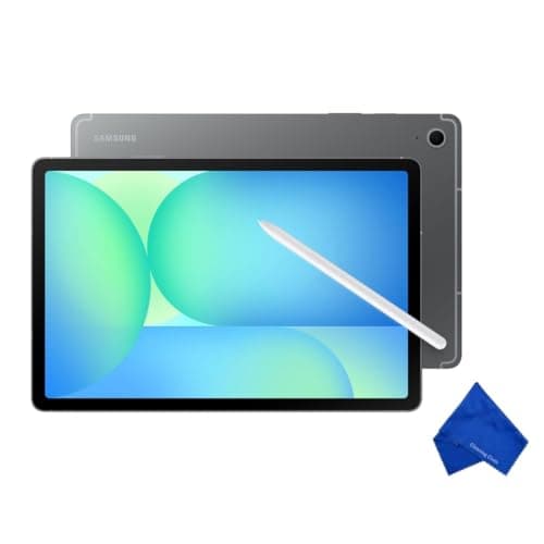 Samsung Galaxy Tab S10 FE 10.9" Android Wi-Fi Tablet, 8GB RAM, 128GB Storage, Pen Included, Latest Model (with Microfiber Cloth) - Gray (International Version - SM-X520)