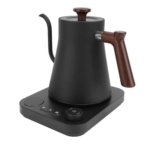 Electric Gooseneck Kettle, ±1°F Temperature Control, LCD Display, Built in Timer, Balanced Handle, 1200W, 1-24 Hours Keep Warm (US Plug 110V 50Hz)