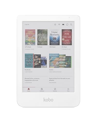Kobo Clara Colour eReader, 6” Colour E Ink, Waterproof, White