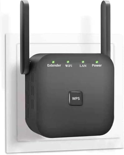 Fastest WiFi Extender, WiFi Repeater, WiFi Booster, Covers Up to 10000 Sq.ft and 60 Devices, Internet Booster - with Ethernet Port, Quick Setup, Home Wireless Signal Booster