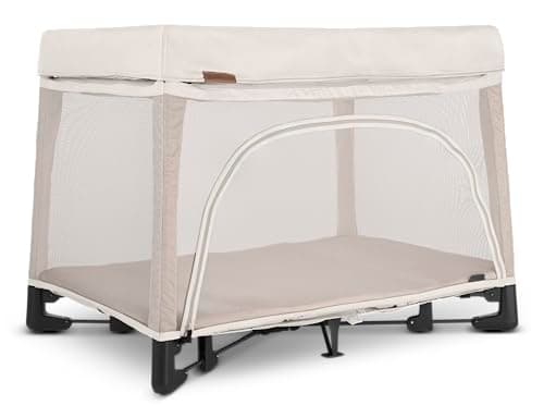 UPPAbaby Remi Playard | Deluxe 3-in-1 Portable Playard, Bedside Bassinet + Travel Crib| Mesh Bassinet, Mattress, Organic Cotton Mattress Cover + Storage Bag Included | Charlie (Sand Mélange)