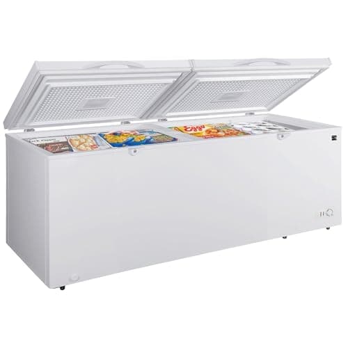 Kenmore Deep Freezer - Convertible Refrigerator/Chest Freezer, 2 Hanging Basket, Garage Ready, Meat Storage, Front Drain, Congélateur For Home, Apartment, Basement, Cottage 21.0 Cu Ft, White