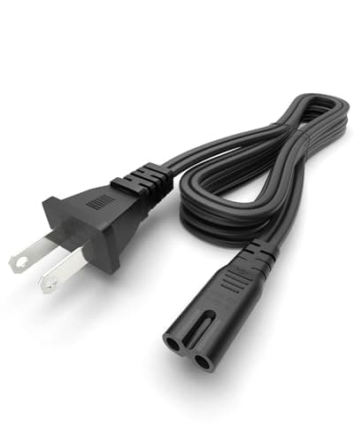Bicmice Power Cord Compatible with PS5/5-Slim/5 Pro/4/4-Slim/4 Pro New Model/3-Slim/3 Super Slim/2 PlayStation Cord,Xbox One S/X,Series S/X Replacement 6Ft 2 Prong 18AWG Non-Polarized Power Cable