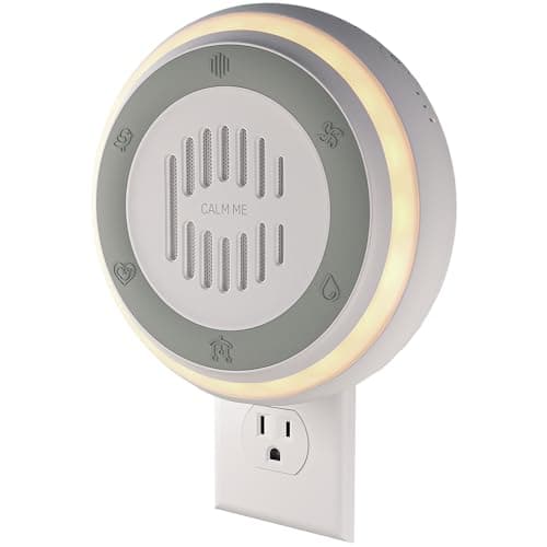 Wall Plug in White Noise Sound Machine for Office Privacy & Noise Canceling, White Noise Machine for Sleeping Adults & Baby, Therapy Noise Blocker with 20 Soothing Sounds & Nightlight by Calm Me