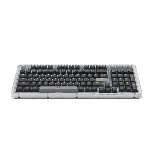 Logitech Alto Keys K98M Wireless Mechanical Clicky Keyboard, Customizable Keyboard with Vibration Absorbing Gasket, Backlit Keys, Bluetooth, USB-C Charging, for PC, Mac, Laptops - Graphite