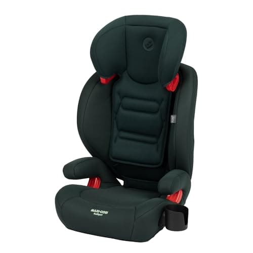 Maxi-Cosi RodiSport 2-in-1 Convertible Booster Car Seat | High Back & Backless Modes | 7-Position Adjustable Height | Integrated Belt Guides | Rigid-LATCH System | Green