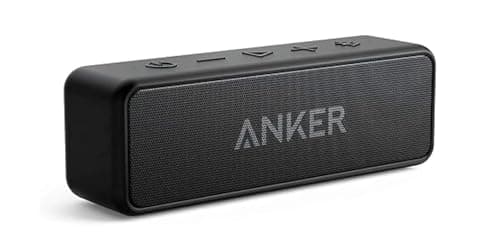 Anker Soundcore 2 Portable Bluetooth Speaker with 12W Stereo Sound, Bluetooth 6, Bassup, IPX7 Waterproof, 24-Hour Playtime, Wireless Stereo Pairing, Speaker for Home, Outdoors, Travel (Renew)