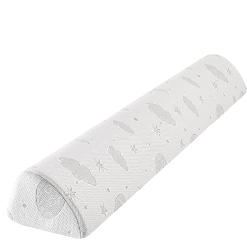 Bed Rail Bumpers for Toddlers - Unique Semi-Teardrop Foam Guard with Non-Slip Grip, Breathable Air Layer Cover, Waterproof & Washable Space-Saving Bed Safety Rail for Kids and Seniors