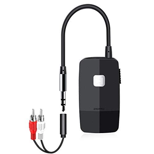 iDIGMALL Advanced Bluetooth 5.4 Receiver for Home Stereo, Wireless Audio Adapter for Wired Speaker Car Stereo Music Streaming with 3.5mm RCA Jack, 20 Hours Playtime, Easy to Slide ON/Off, Multi-Point