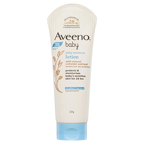 Aveeno Baby Lotion Daily Moisturizing Cream for baby's Sensitive Skin - natural oat, Fragrance Free, 227 mL