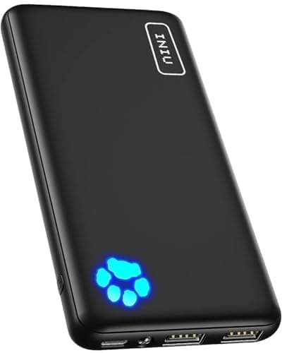 INIU Fast Charging Power Bank, Slimmer 10000mAh Travel Portable Charger