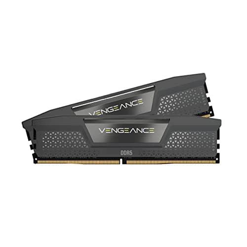CORSAIR Vengeance DDR5 RAM 32GB (2x16GB) Up to 6000MHz CL36-44-44-96 1.35V AMD EXPO Intel XMP 3.0 Computer Memory – Grey (CMK32GX5M2E6000Z36)