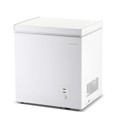 Frigidaire Chest Deep Freezer, 2.0 Cu. Ft. Capacity, Adjustable Thermostat-Removable Vinyl Coated Wire Basket-Easy Defrost Drain- Garage Ready- Pearl White