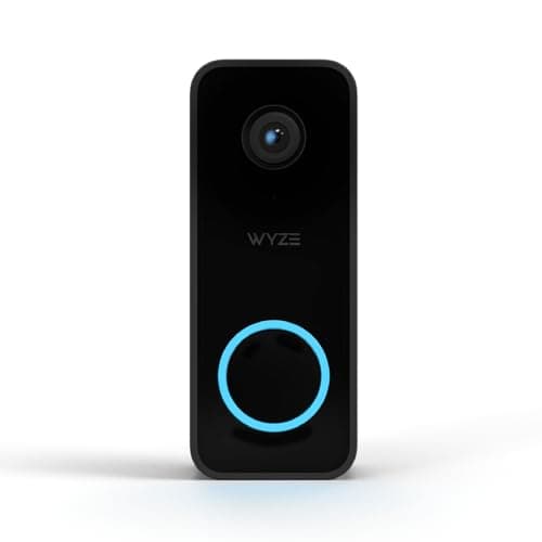 Wyze Video Doorbell v2, Wired, 2K Video, Two-Way Audio, Color Night Vision, Compatible with Alexa & Google Assistant, Black (Renewed)