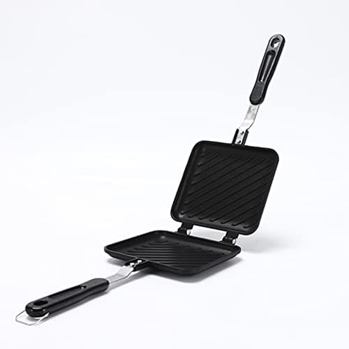 Toasted Sandwich Maker Nonstick Panini Press Grilled Cheese Maker with Insulated Handle Aluminum Alloy Sandwich Pan for Breakfast Snacks Home Kitchen Cooking
