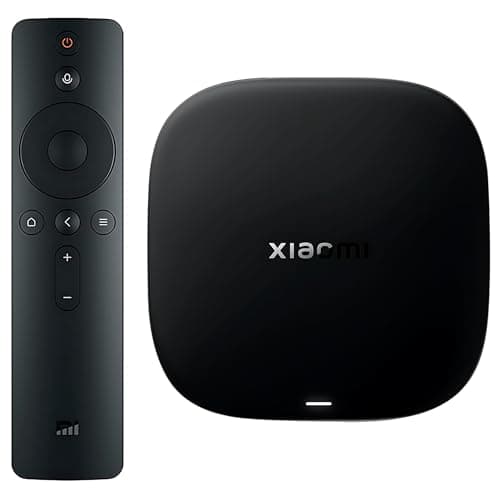 Xiaomi Android Google TV Box S 3.0 4K UHD Dolby Vision Dolby Atmos & DTS:X 2GB + 32GB Storage 360° Bluetooth Remote Voice Control with Wi-Fi 6 for Smart Television Phone