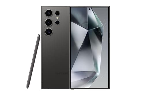 Samsung Galaxy S24 Ultra 5G (256GB) AI Enabled, S Pen, 120 Hz AMOLED Display, 200MP Camera, Nightography, Unlocked, with 45W Super Charger - Titanium Black (Renewed)