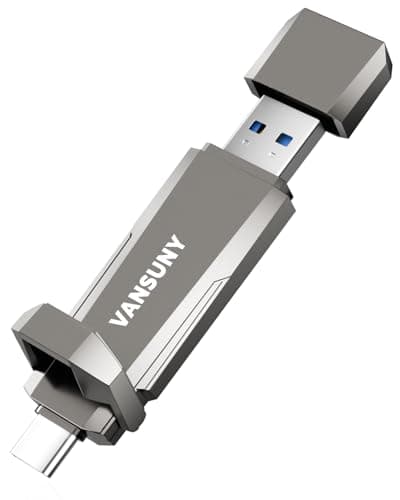 Vansuny 512GB Portable External SSD - USB 3.2 Gen 2 Dual A + C Solid State Drive Up to 1000MB/s for Android Phone, Tablet, Laptop, MacBook, PC