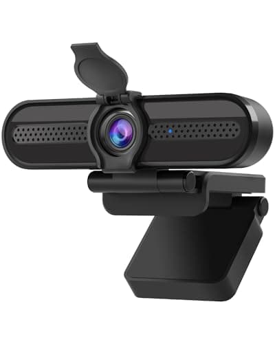 2K Webcam, 78°FOV FHD Computer Streaming Camera with 2K/30fps, 1080P/60fps, Autofocus, Dual Noise-Cancelling Microphones and Tripod, for Computer/Zoom/Skype/Teams/Laptop/MacBook/Windows