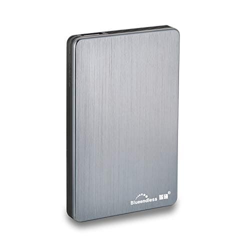 Blueendless Portable External Hard Drive, USB 3.0, Ultra Slim, Compatible with MAC Desktop Laptop PC (Grey, 500, GB)