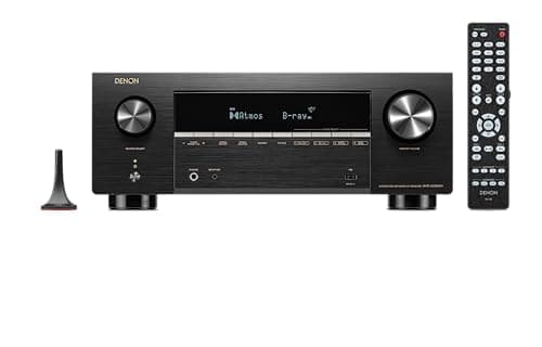 Denon AVR-X2900H 7.2 Channel AV Receiver, 95W, Dolby Atmos & DTS:X, 8K/60Hz & 4K/120Hz Video, HEOS Wireless Multiroom Streaming, Wi-Fi, Bluetooth, Audyssey MultEQ XT