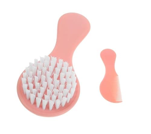 1set Wezxrauo Baby Hair Brush and Comb Set - Newborn Grooming Kit with Soft Bristles for Gentle Scalp Care - Cradle Cap Brush & Detangling Comb