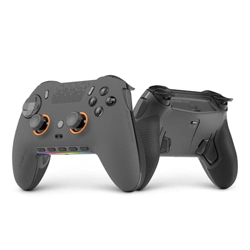 SCUF ENVISION PRO Wireless V2 (2025) PC Only Gaming Controller – Anti-Drift Thumbsticks – Five Remappable G-Keys – Remappable Back Paddles – Instant Triggers – Steel Gray