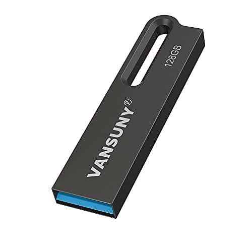 Vansuny 128GB Flash Drive Metal Waterproof USB Drive USB 3.0 Ultra High Speed up to 100MB/s Memory Stick, Portable Thumb Drive for PC/Tablets/Mac/Laptop