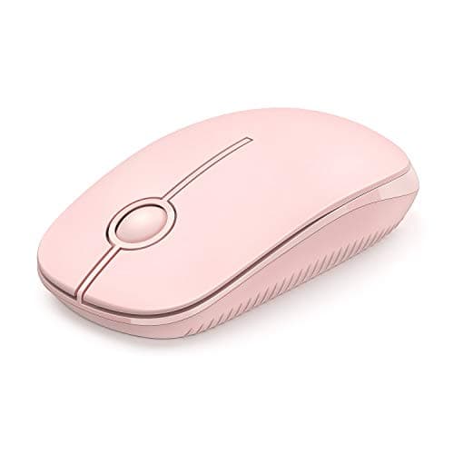 Wireless Mouse, Vssoplor 2.4G Slim Portable Computer Mice with Nano Receiver for Notebook, PC, Laptop, Computer (Pink)