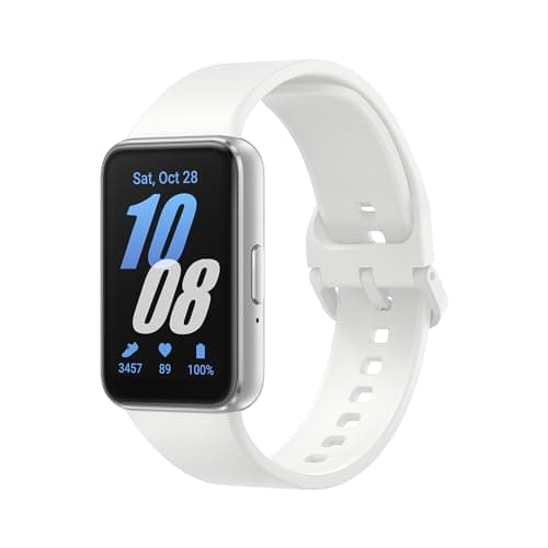 Samsung Galaxy FIT 3 [2024] 1.6" AMOLED Display | 13 Days Battery Life | 100+ Watchfaces | 100+ Exercise Modes | CAD Version & Warranty - (Silver)