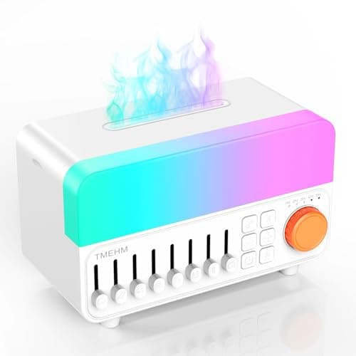 4-in-1 Sleep Sound Machine with White Noise & 8 Nature Sounds, Night Light, Aroma Diffuser & Built-in Audio Playback with Timer for Baby, Kids and Adults(Matte White)