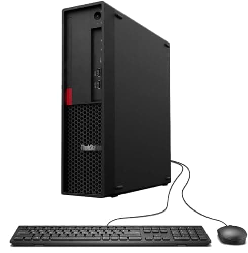Lenovo ThinkStation P330 SFF Workstation Desktop PC, Intel Core i5-8500 8th Gen up to 4.10GHz, 16GB DDR4 RAM, 256GB SSD, Windows 11 Pro, Wi-Fi, Bluetooth, 4K Dual Display (Renewed)