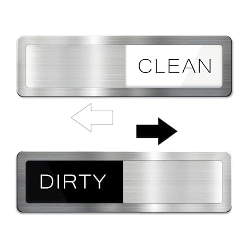 Dishwasher Magnet Clean Dirty, Clean Dirty Dishwasher Magnet, Dirty Clean Dishwasher Magnet, Clear and Easy to Read Font, Used for Cleaning and Dirt Reminder Signs, Fashionable Kitchen Decoration
