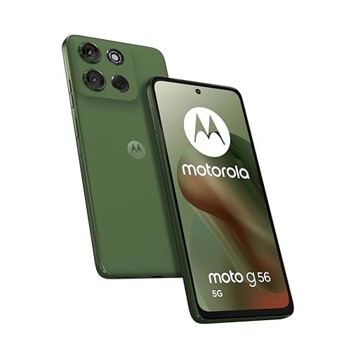 Motorola Moto G56 5G 8/256 GB, 50 MP Camera with Flicker Protection Sensor, 6.72 Inch FHD+ 120 Hz Display, 5200 mAh Battery, MediaTek Dimensity 7060, Android 15, Pantone Dill