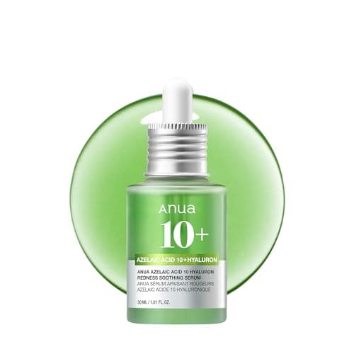 Anua Azelaic Acid 10 Hyaluron Redness Soothing Serum, Facial Serum for Sensitive skin, Hyaluronic Acid, Niacinamide, Spot Care, Natural Color, Vegan, Korean Skincare (30ml/ 1.01 fl oz.)